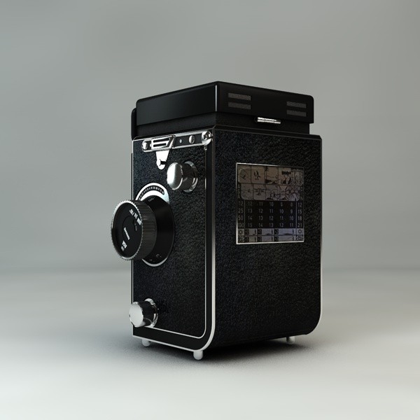 3ds max antique rolleiflex camera - Rolleiflex Camera by GKND